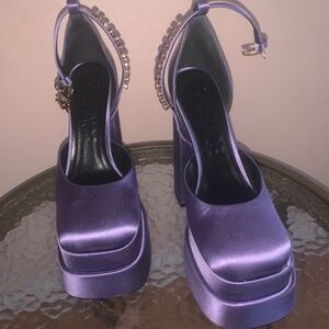 Versace Women satin platform pumps